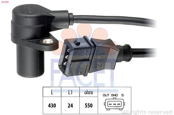 Palpeur de régime, gestion moteur (Capteur PMH) FACET ref. 9.0159