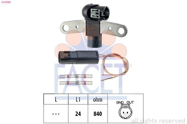 Capteur de régime moteur (Capteur PMH) FACET ref. 9.0199K