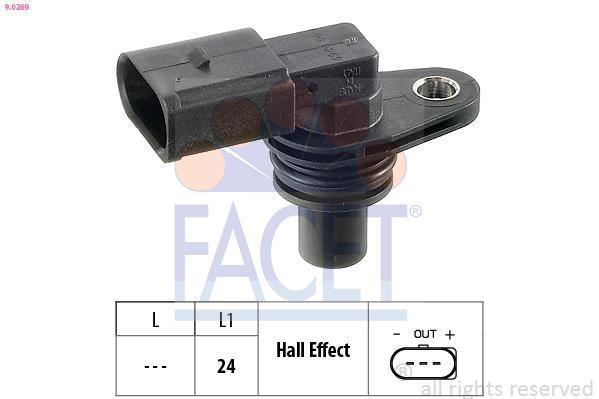 Sensor de revoluciones, control del motor FACET ref. 9.0269