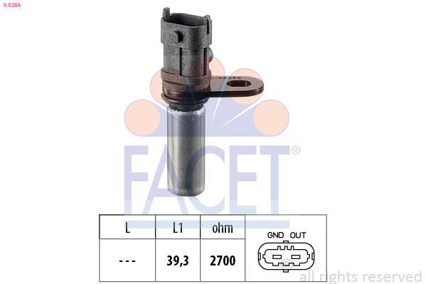 Sensor de revoluciones, control del motor FACET ref. 9.0288