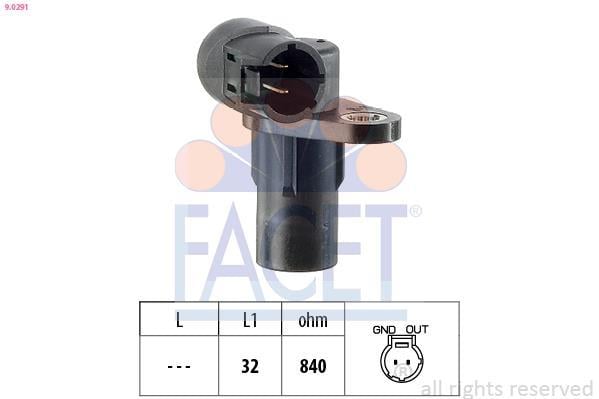 Palpeur de régime, gestion moteur (Capteur PMH) FACET ref. 9.0291