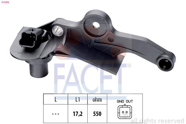 Sensor de velocidade do motor, gestão do motor FACET ref. 9.0298