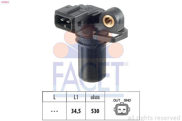 Sensor de velocidade do motor, gestão do motor FACET ref. 9.0323