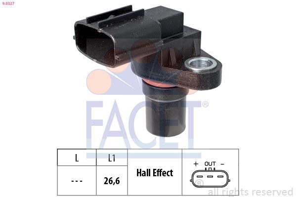 Palpeur de régime, gestion moteur (Capteur PMH) FACET ref. 9.0337