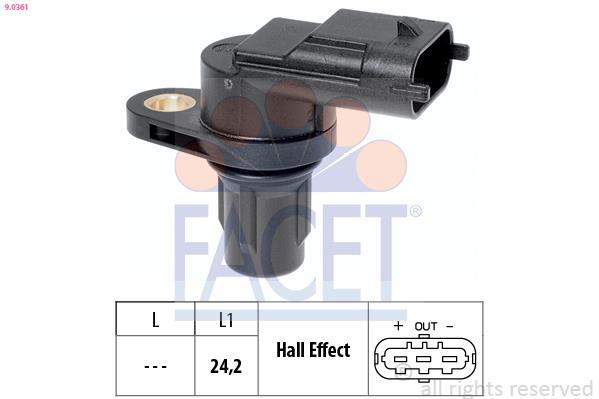 Sensor de posição da árvore de cames FACET ref. 9.0361