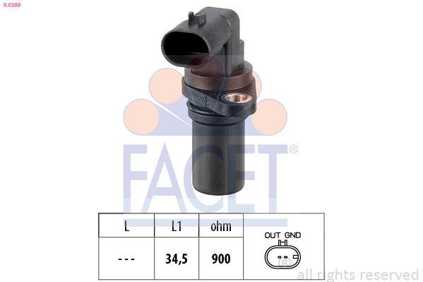 Palpeur de régime, gestion moteur (Capteur PMH) FACET ref. 9.0389
