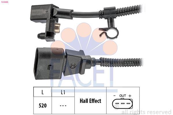 Sensor de rotações motor FACET ref. 9.0445