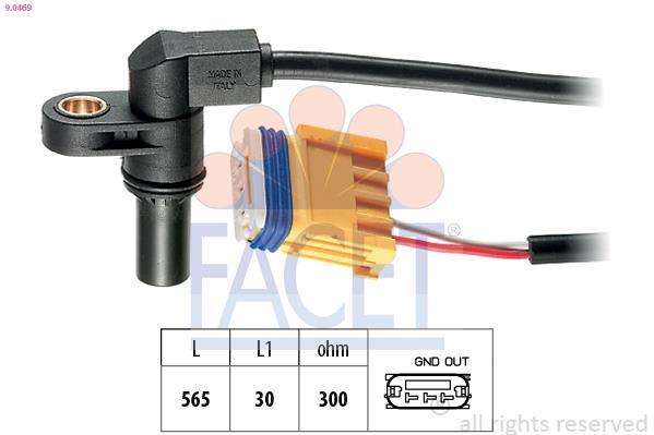 Sensor de revoluciones, control del motor FACET ref. 9.0469