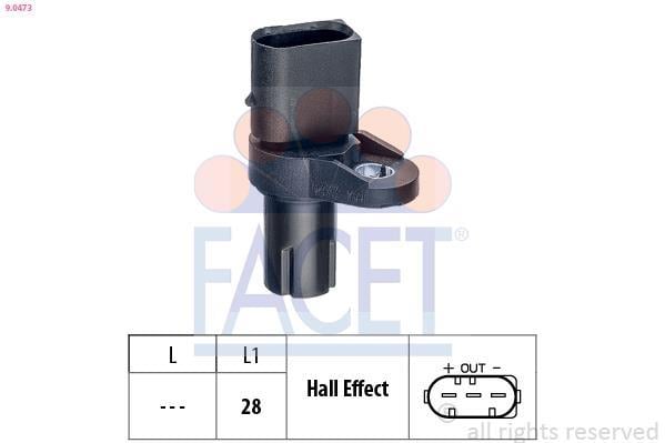 Sensor de velocidade do motor, gestão do motor FACET ref. 9.0473