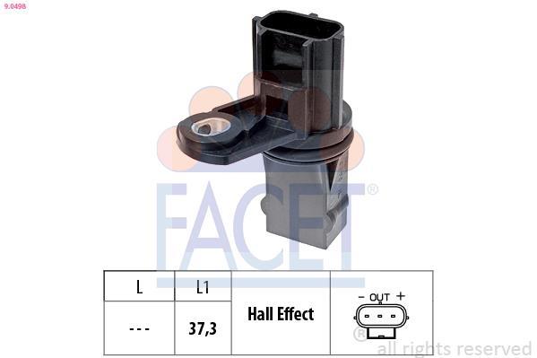 Sensor de velocidade do motor, gestão do motor FACET ref. 9.0498