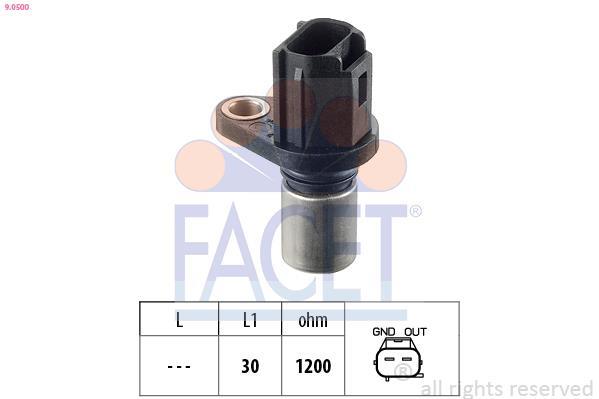 Sensor de velocidade do motor, gestão do motor FACET ref. 9.0500