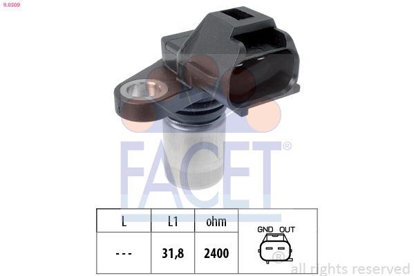 Sensor de velocidade do motor, gestão do motor FACET ref. 9.0509