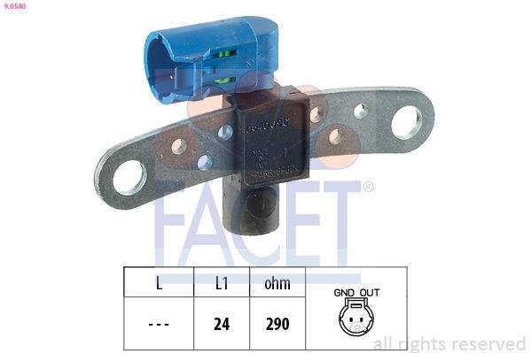 Sensor de velocidade do motor, gestão do motor FACET ref. 9.0540