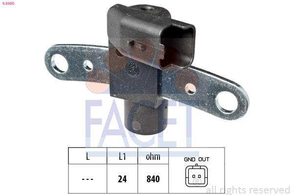 Capteur de régime moteur (Capteur PMH) FACET ref. 9.0600