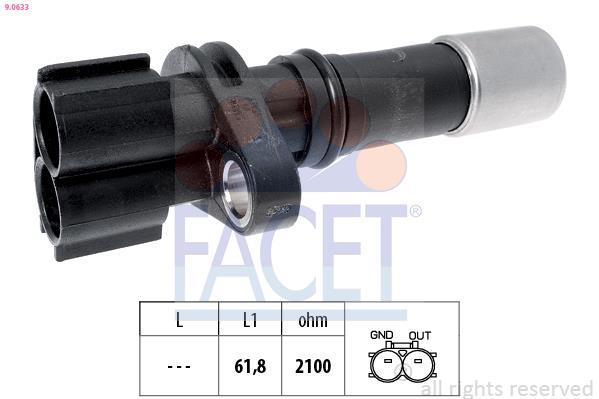 Capteur de régime moteur (Capteur PMH) FACET ref. 9.0633