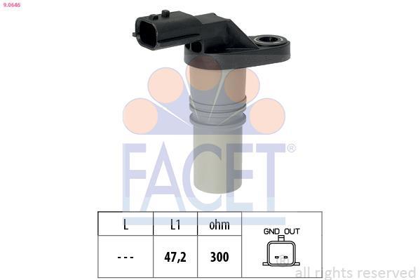 Sensor de revoluciones, control del motor FACET ref. 9.0646