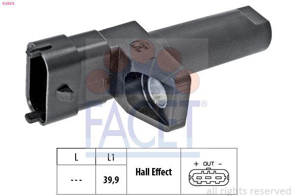 Capteur de régime moteur (Capteur PMH) FACET 9.0654