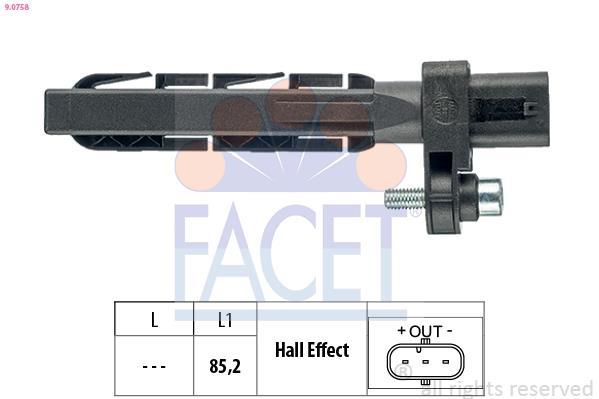 Capteur de régime moteur (Capteur PMH) FACET ref. 9.0758