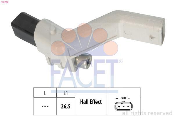 Sensor de rotações motor FACET ref. 9.0772
