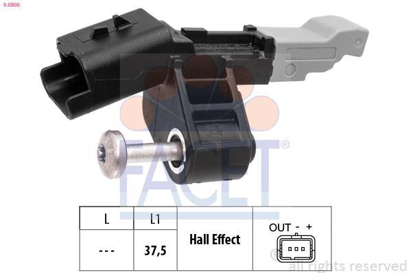 Sensor de rotações motor FACET ref. 9.0806