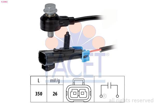 Capteur de cognement FACET ref. 9.3093