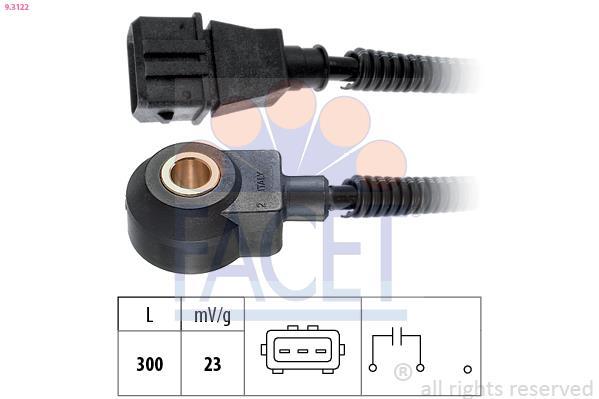Capteur de cognement FACET ref. 9.3122