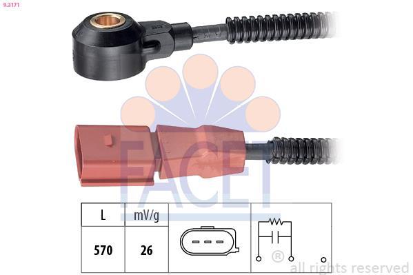 Sensor de batida FACET ref. 9.3171