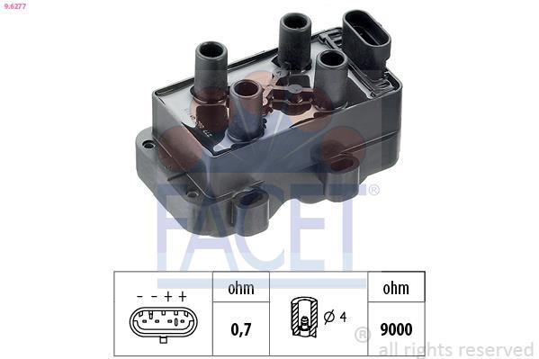 Bobine d'allumage FACET 9.6277