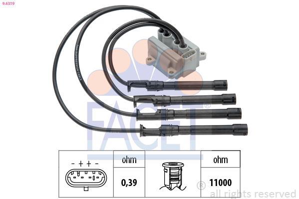 Bobine d'allumage FACET 9.6319