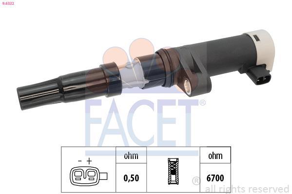 Bobine d'allumage FACET 9.6332