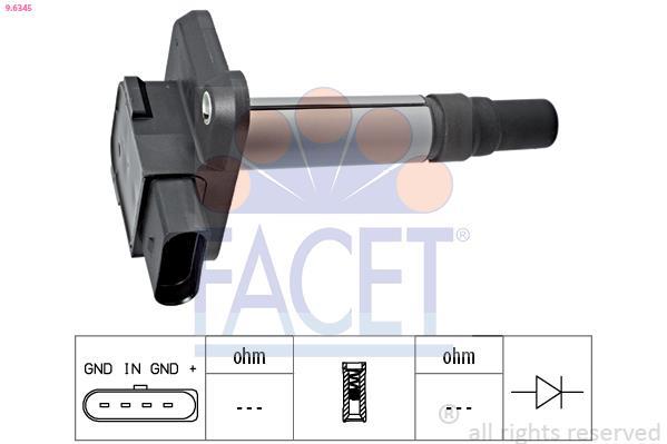 Bobine d'allumage FACET 9.6345