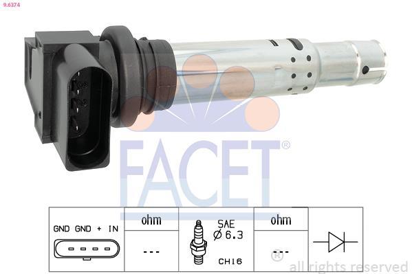 Bobine d'allumage FACET 9.6374