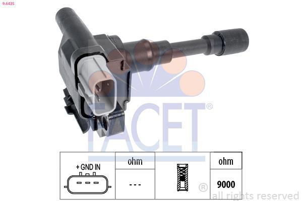 Bobine d'allumage FACET 9.6435