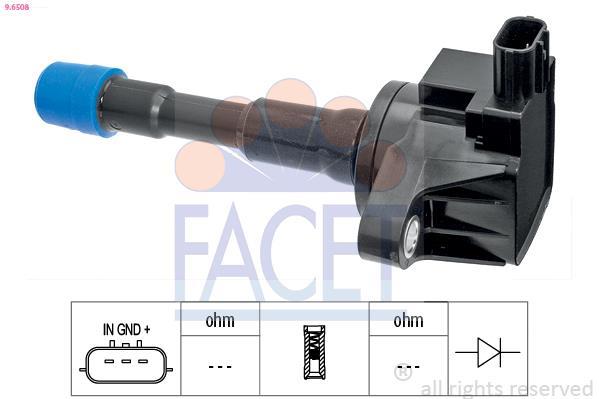 Bobine d'allumage FACET 9.6508