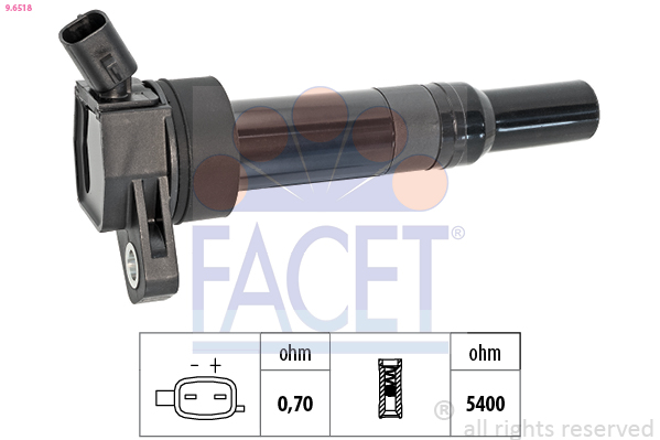Bobine d'allumage FACET 9.6518