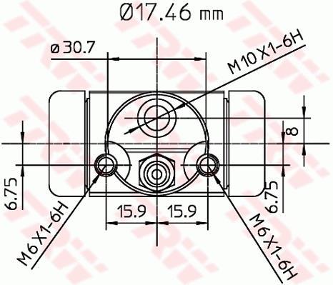Cylindre de roue TRW BWA130