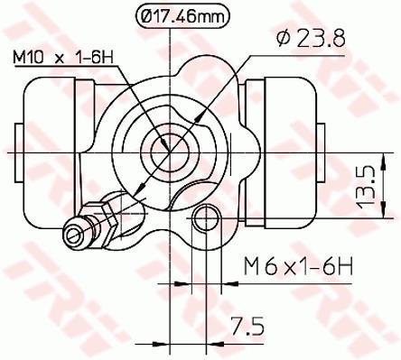Cylindre de roue TRW ref. BWA155