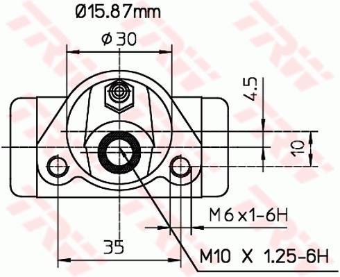 Cylindre de roue TRW ref. BWB110