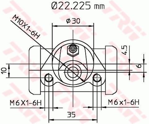 Cylindre de roue TRW ref. BWB111