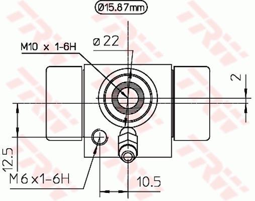 Cylindre de roue TRW ref. BWB111A