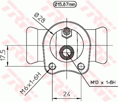 Cylindre de roue TRW BWB116