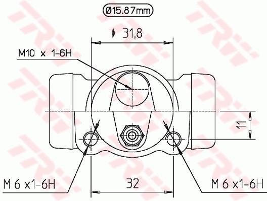 Cylindre de roue TRW BWB130