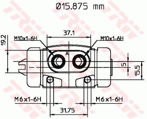 Cylindre de roue TRW ref. BWB144