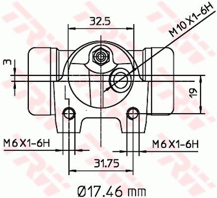 Cylindre de roue TRW BWC147