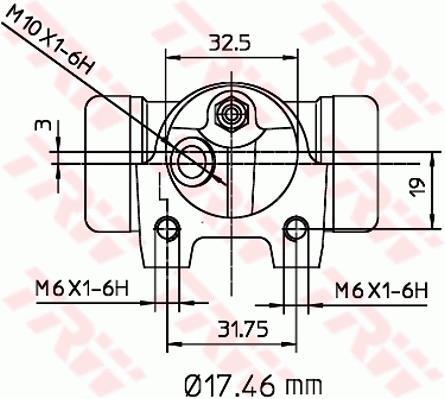 Cylindre de roue TRW ref. BWC148