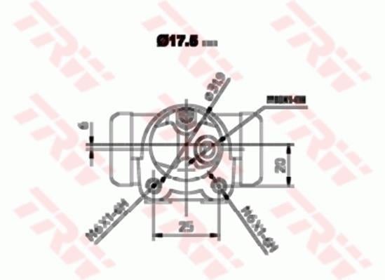 Cylindre de roue TRW ref. BWC151