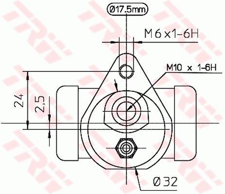 Cylindre de roue TRW BWC157