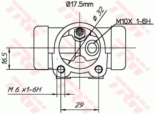 Cylindre de roue TRW ref. BWC161