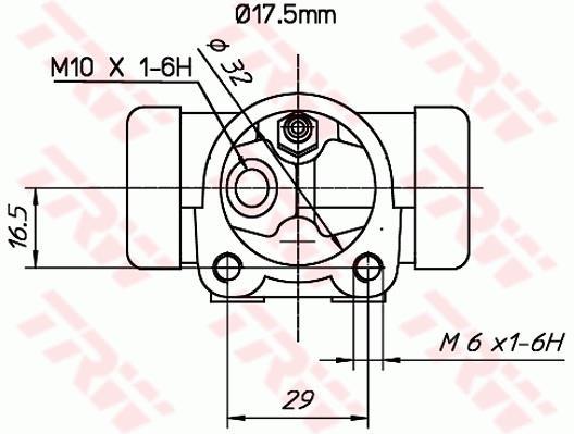 Cylindre de roue TRW ref. BWC162
