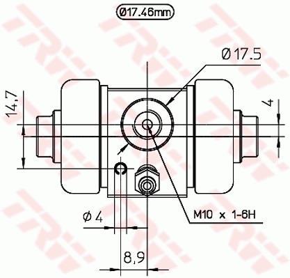 Cylindre de roue TRW ref. BWC164